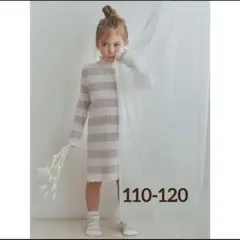 ジェラートピケ　スムーズィーリブボーダー　ワンピース　S