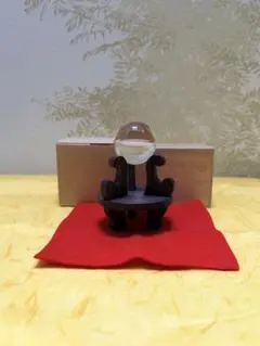 水晶玉 パワーストーン 専用台座付（黒檀台）箱入　直径約3.5㎝ 置物 未使用品 水晶玉 パワーストーン 専用台座付（黒檀台）箱入 直径約3.5㎝ 置物 未