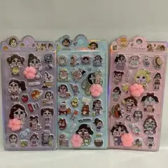 【3枚】クライベイビー　肉球シール　ぷにぷにシール