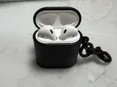 AirPods 充電ケース付き フルセット　ホワイト　不具合なし　コーチケース付