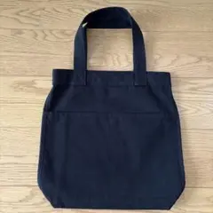 無印良品 ブラックキャンバストートバッグ