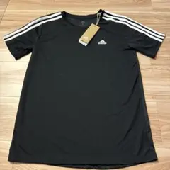 adidas 黒 Tシャツ 3本ライン