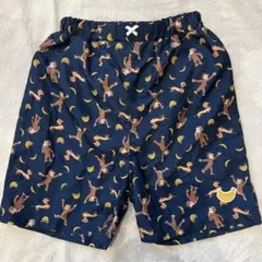 記名なし　プティマイン　おさるのジョージ　水着 ネイビー １３０
