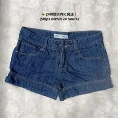 100%コットンデニムショートパンツM夏