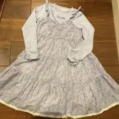 mezzo piano 花柄ワンピース　と　長袖トップスセット　サイズ120