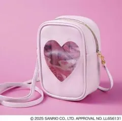 スウィート・3月号・付録・マイメロディ＆クロミ・ハートクリアポシェット