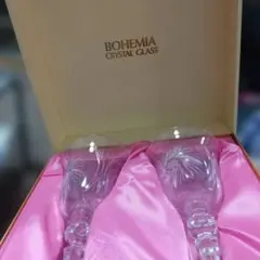 BOHEMIA クリスタルガラス ワイングラス 2個セット