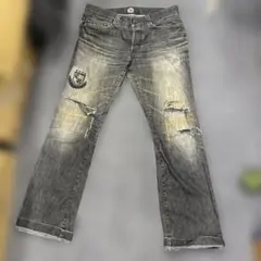 EPOCA UOMO ダメージ加工 デニムパンツ 刺繍入り50サイズのサムネイル