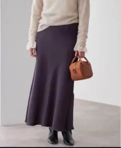 新品イエナ IENAダブルサテンスカート38ブラウン