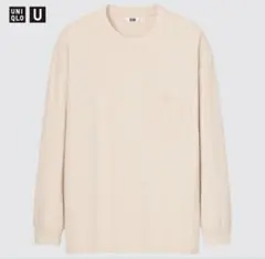 UNIQLO クルーネックT 長袖　ベージュ