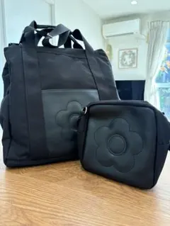 マリークワント 2wayリュック バックパック A4収納　ミニショルダーバッグ