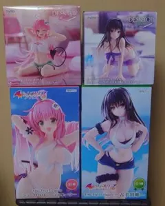 ToLOVEるダークネス　ララ　古手川唯　フィギュア　4体