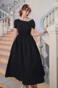 Her lip to☆Twisted Ribbon Tiered Dress