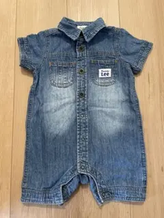 【美品】 デニムロンパース 80cm