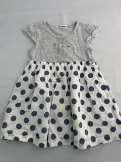 【在庫限り】familiar ファミリア ドット柄 ワンピース 95cm未満