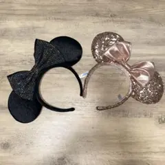 ミニーマウス風カチューシャ　２個セット