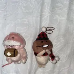 なめこ ぬいぐるみ 2体セット 冬限定 サンタ マフラー 希少 初期