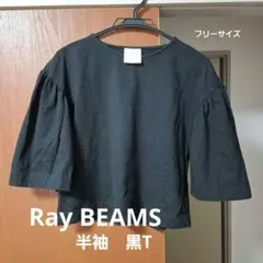 Ray BEAMS 半袖 黒Tシャツ フリーサイズのサムネイル