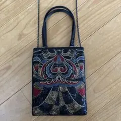 皇室御用達　LUMYはしもと　総ビーズバッグ　モルティ　ハンドバッグ　パーティー