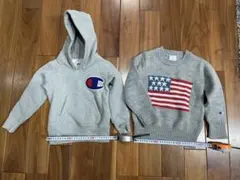 Champion パーカー、ニット 2点セット