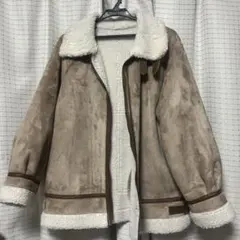 OLIVE des OLIVE ムートンコート ベージュ