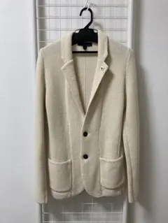LARDINI ニットジャケット オフホワイト Sサイズのサムネイル