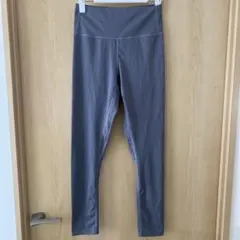 グレー ハイウエスト ヨガパンツ　XL