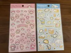 マイメロ　シナモロール　平面シール