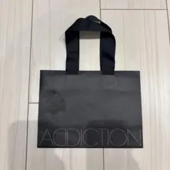 ADDICTION アディクション コスメ ショッパー ショップ袋 紙袋　黒