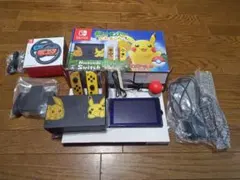 中古美品　Switch本体　ピカチュウセット　ドック、コントローラほぼ未使用