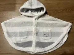 ジェラートピケ　フード付きポンチョ　美品