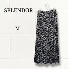 SPLENDOR レオパード柄 プリーツロングスカート Mサイズ