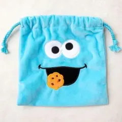 韓国　限定商品　セサミストリート　クッキーモンスター　ポーチ　ブルー　匿名配送