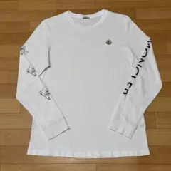 MONCLER ホワイト長袖シャツ Mサイズ JPサイズL相当 あんしん鑑定済 