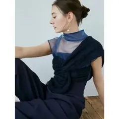 ラグナムーン エンブロイダリーツイストパンツドレス