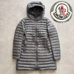 MONCLER　BARBEL　ダウンジャケット　グレー　ロゴワッペン　00