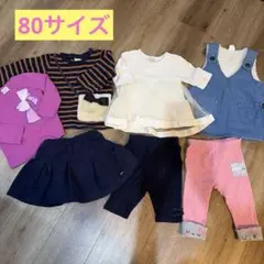 【まとめ売り７点セット】 秋冬 女の子 長袖 ズボン ワンピース キッズベビー