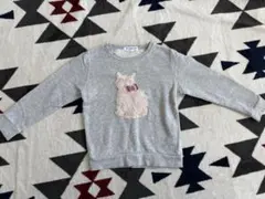 GLOBAL WORK 猫モチーフ トレーナー 110cm