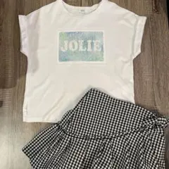 スパンコール　ロゴTシャツ