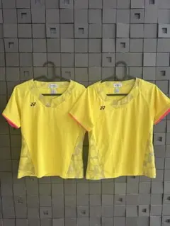 YONEX イエローユニフォームLサイズ 2枚セット