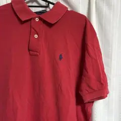 ラルフローレンポロシャツ 赤ポロシャツ