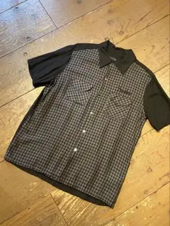 LAD MUSICIAN ラッドミュージシャン 半袖 レーヨン シャツ 黒 希少のサムネイル