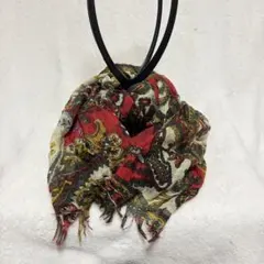 ナチュラルビューティーベーシック エスニック ペイズリー ストール 大判 総柄