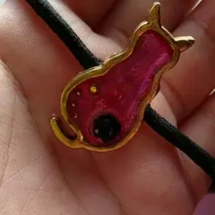 猫の髪留め