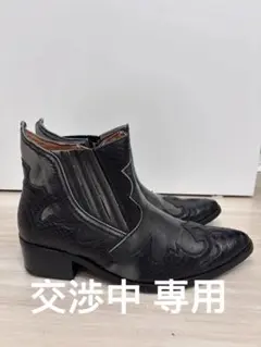 リチャードスミス✴︎ウエスタン✴︎リングブーツ✴︎パイソン柄✴︎黒