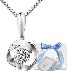 [EVER FLAWLESS] 日本製 スワロフスキージルコニア　ネックレス