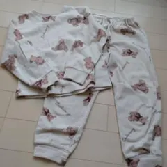 子供用パジャマ　クマ柄 上下セット 130cm