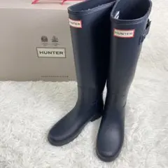 HUNTER ハンター　レインブーツ　ネイビー 長靴 36 22〜22.5cm