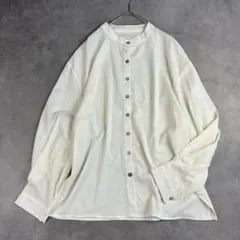 patterntoiso バンドカラーオーバーサイズブラウス Fのサムネイル