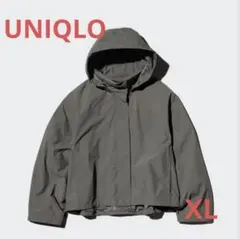 【美品】ユニクロ レディース ウィンドプルーフスタンドブルゾン XL カーキ